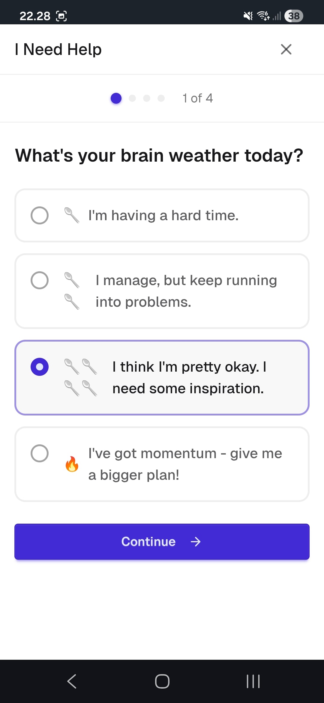 Help-me wizard for adjusting your plan - slide 1
